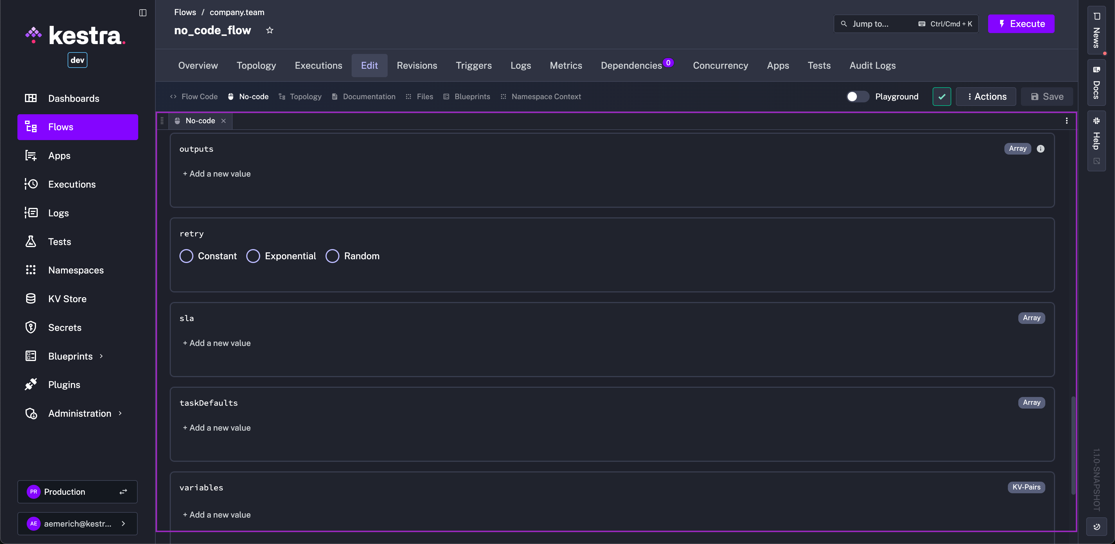 Additonal Flow Components