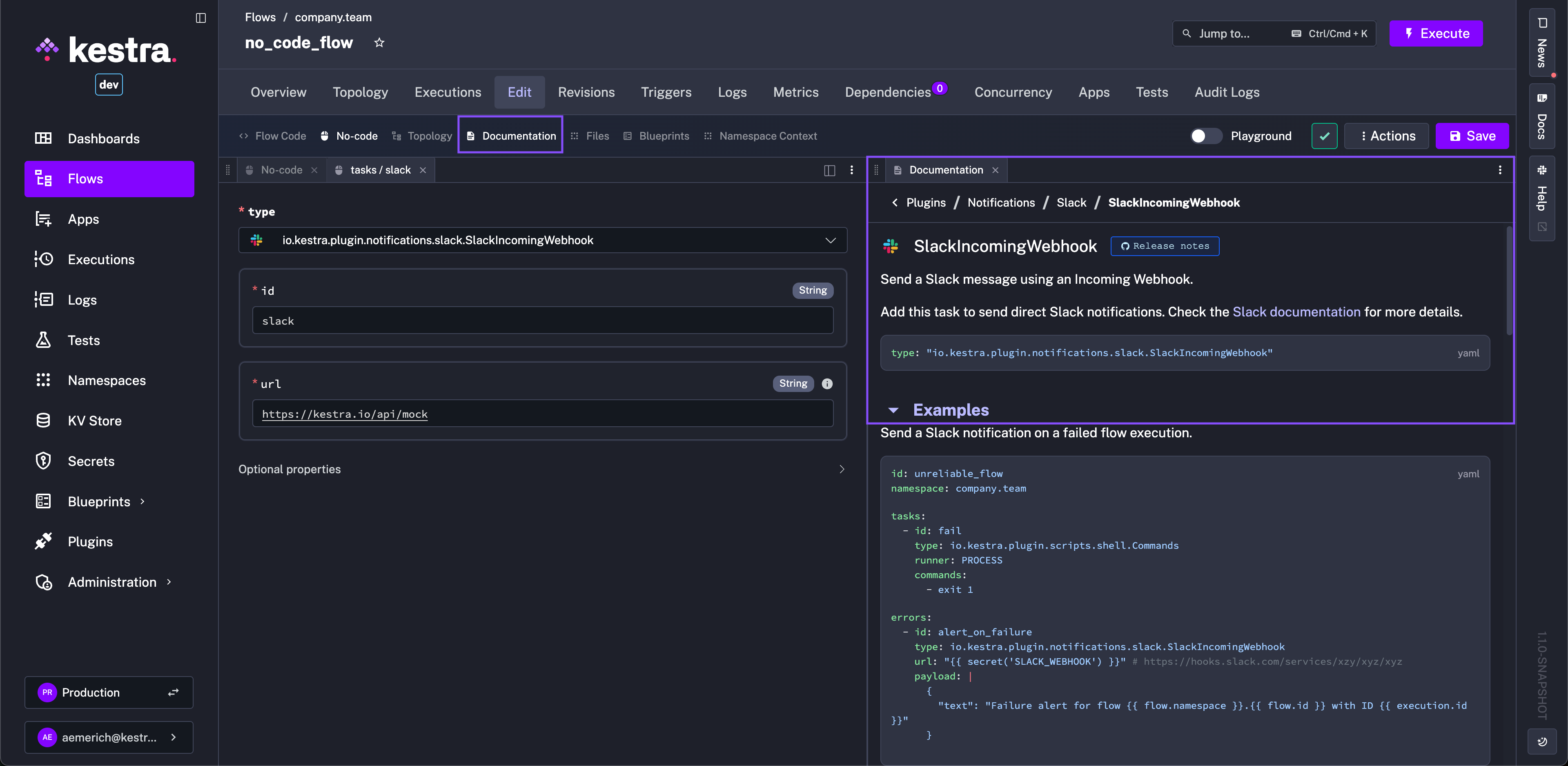 No-Code Documentation View